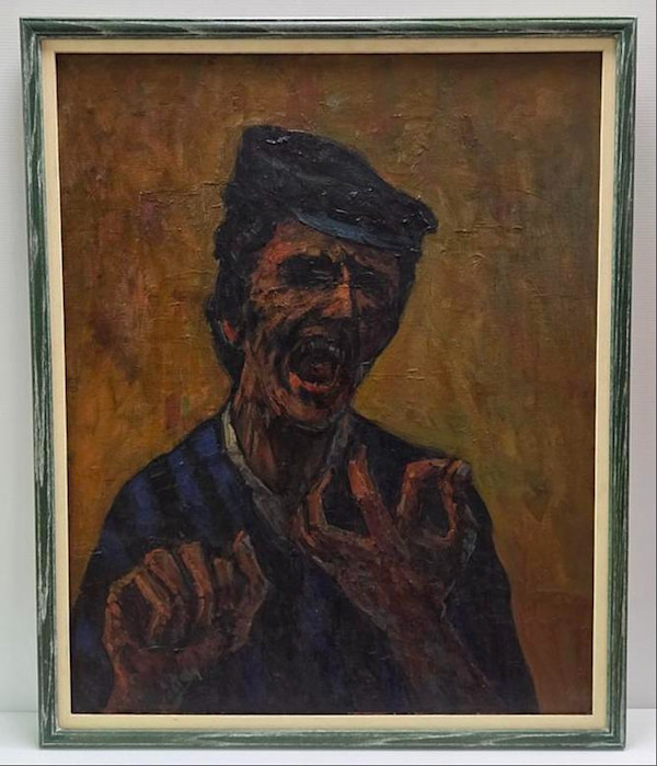 Óleo 'El orador del puerto by Arturo Pacheco Altamirano, Image 1.