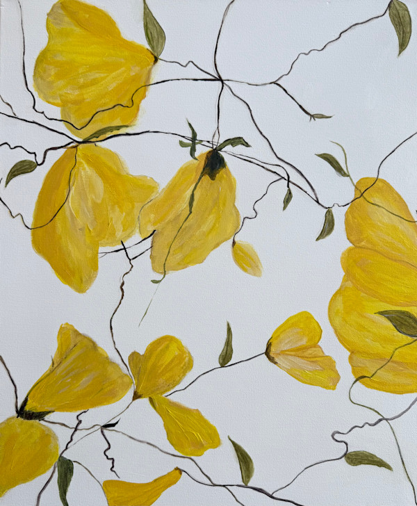 Petalstorm - Golden Drift by Martha Smith