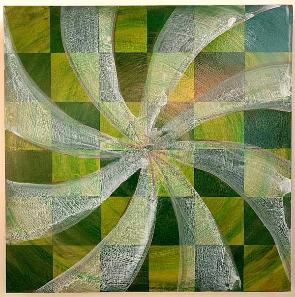 Green Spiral - Counter Clockwise by Bianca Lago