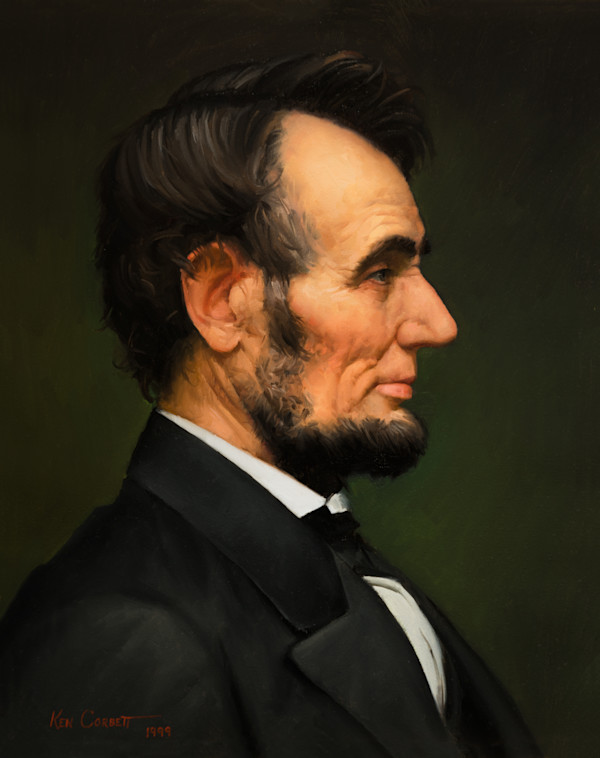 Abraham Lincoln - Penny portrait by Ken Corbett