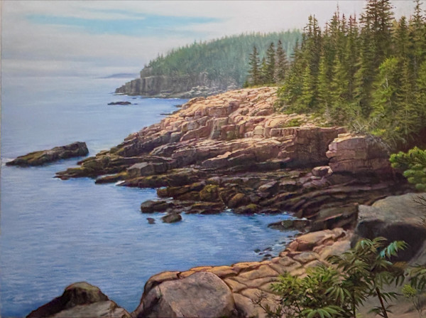 Maine coastline by Ken Corbett