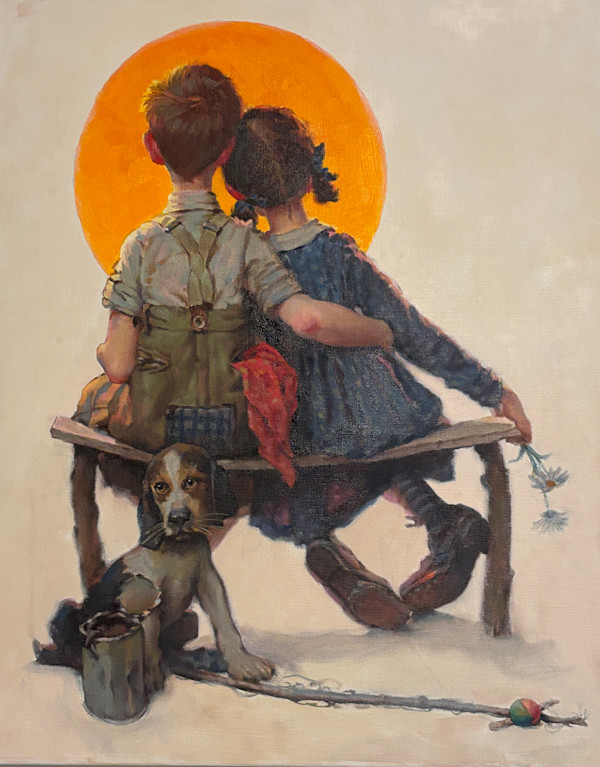 Norman Rockwell Study - The Sunset by Ken Corbett