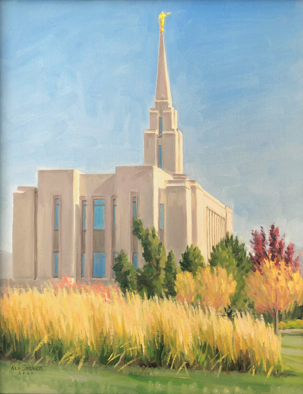 Oquirrh Mountain Temple by Ken Corbett