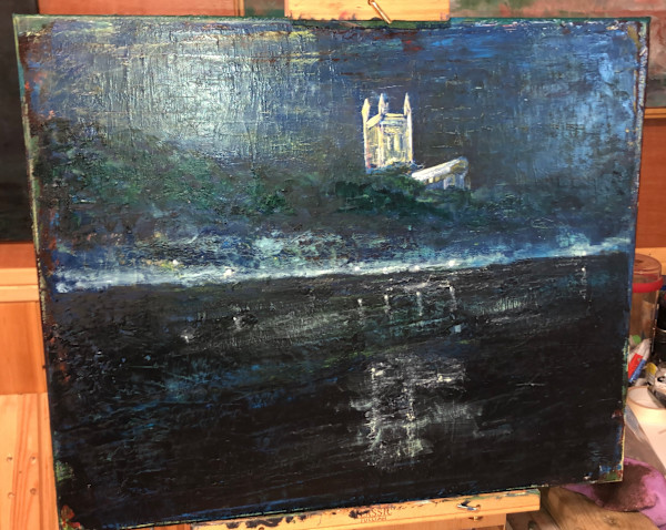 Worcester Cathedral at night by John Simnett