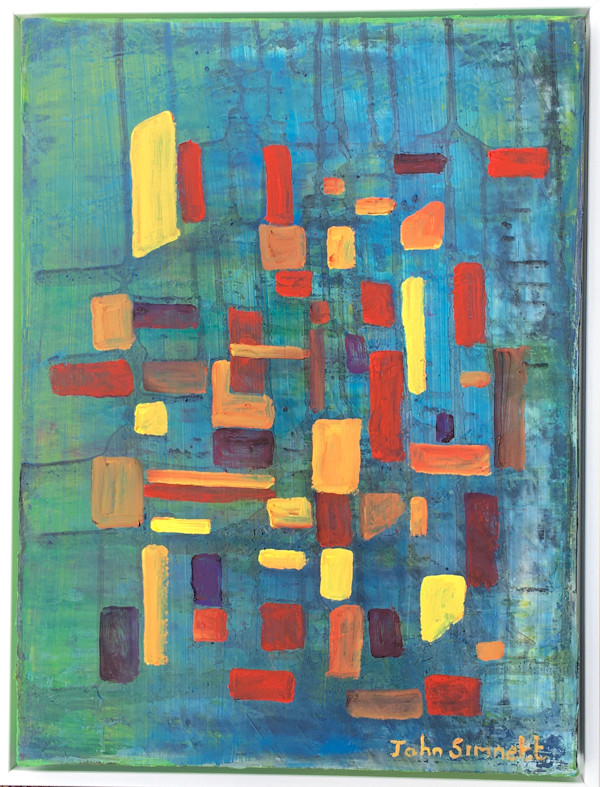 Fragments in Blue by John Simnett