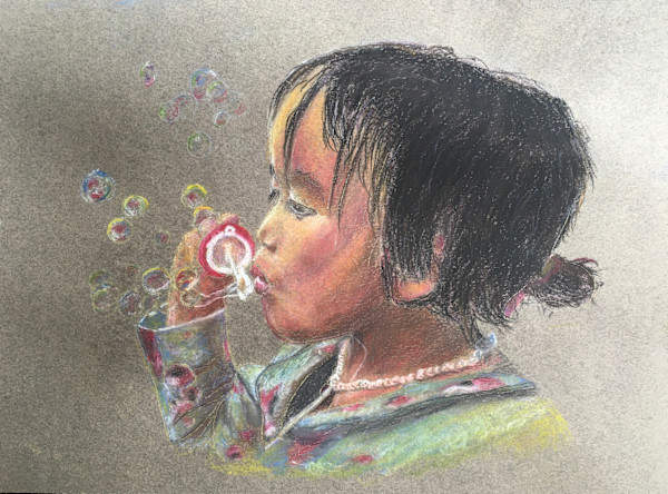 Blowing Bubbles by John Simnett