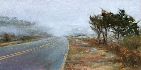 Coastal Road November Fog by Elizabeth R. Whelan
