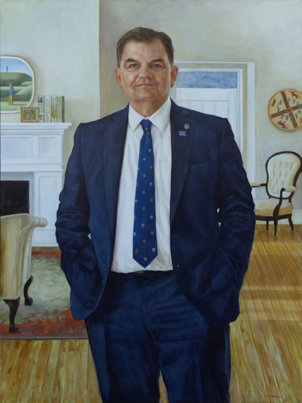 Portrait of William Lahey, 25th President and Vice Chancellor of University of King's College by Elizabeth R. Whelan
