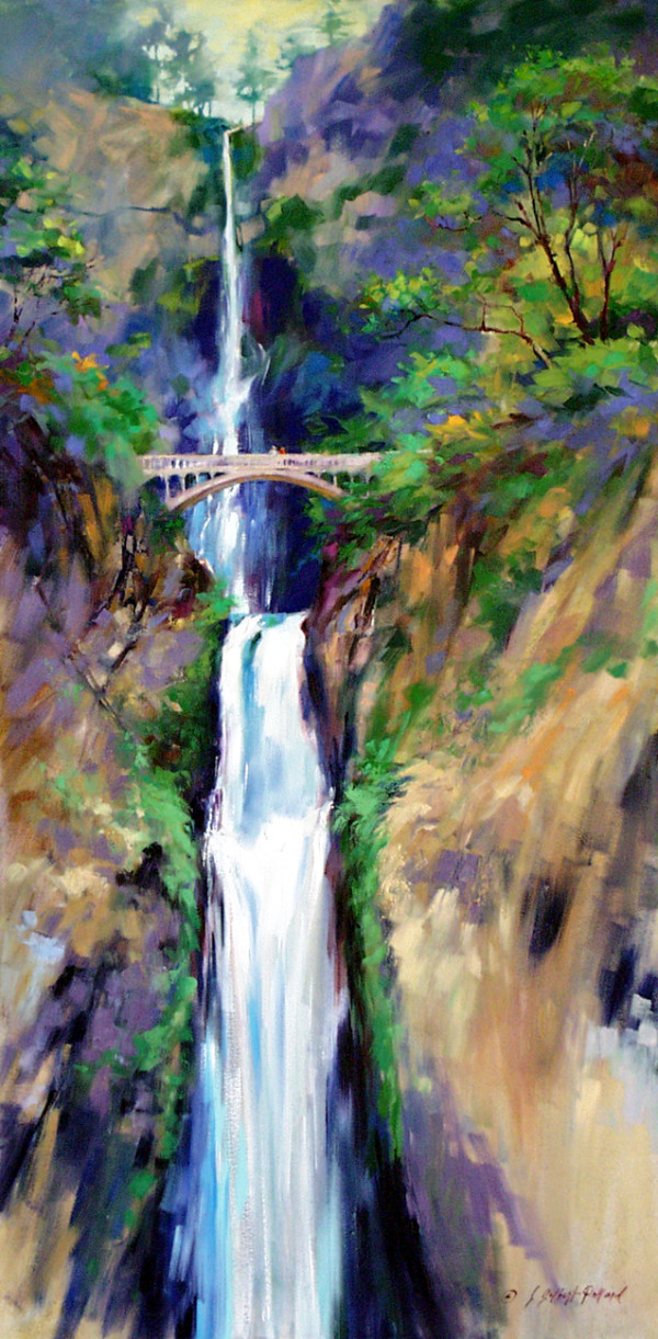 Multnomah Falls by Julie Gilbert Pollard