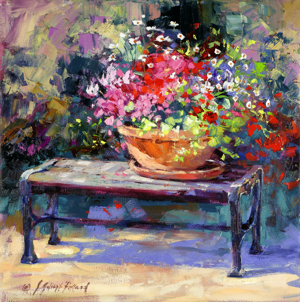 Park Bench Bouquet by Julie Gilbert Pollard