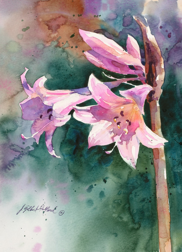 Lilies at San Simeon by Julie Gilbert Pollard