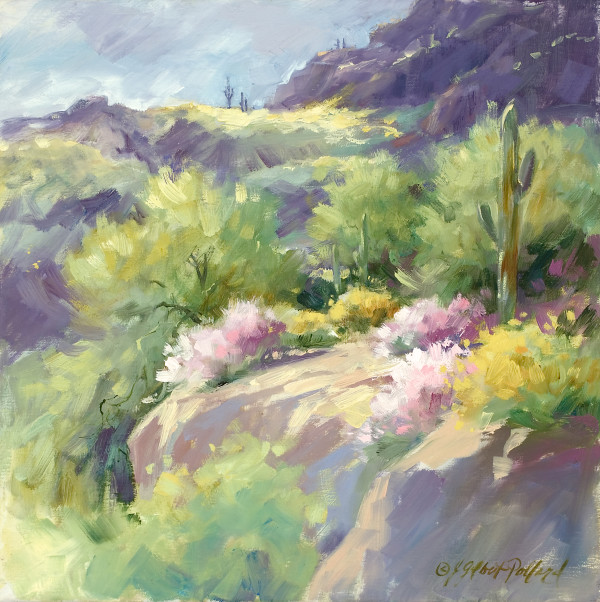 Fairy Duster in the Superstition Hills by Julie Gilbert Pollard