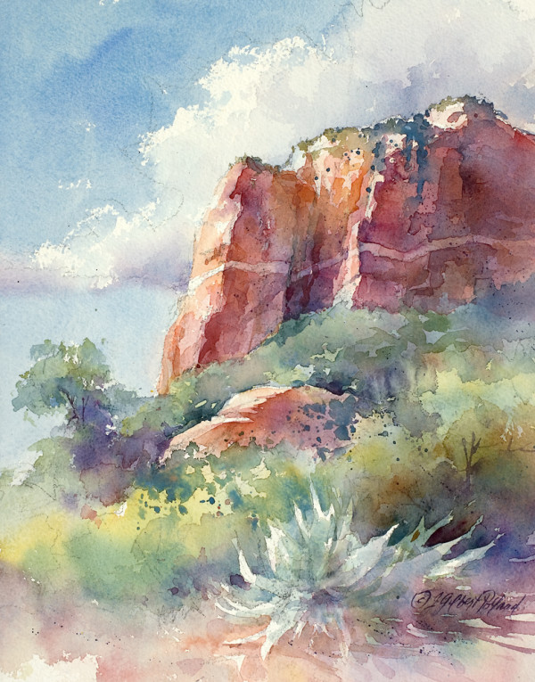 Courthouse Butte by Julie Gilbert Pollard