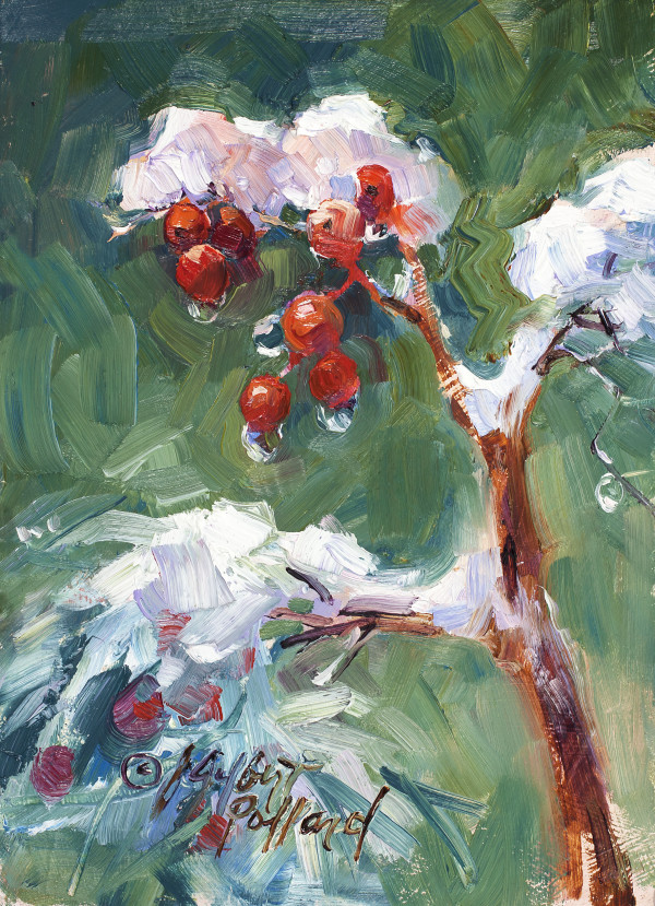Berries in the Snow by Julie Gilbert Pollard