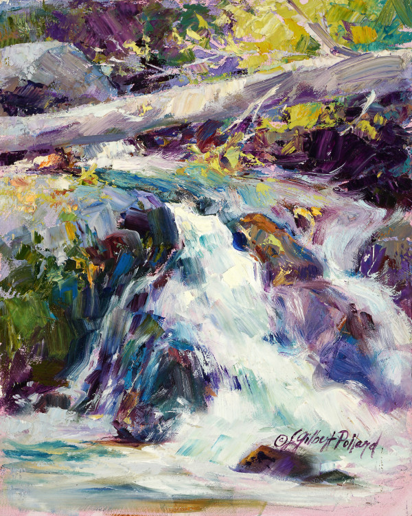 River Cascade by Julie Gilbert Pollard