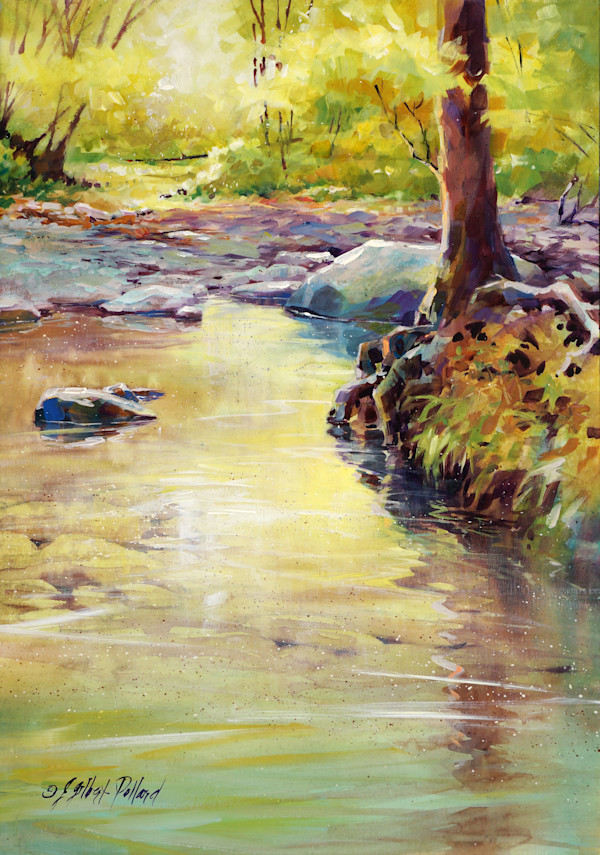 Pond in the Woods II by Julie Gilbert Pollard