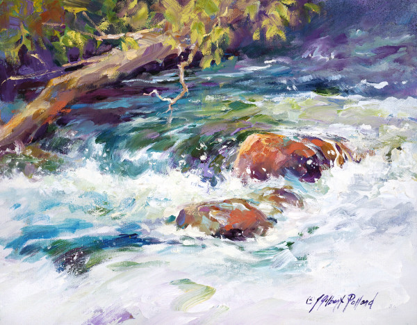 Oak Creek at Briar Patch XII by Julie Gilbert Pollard
