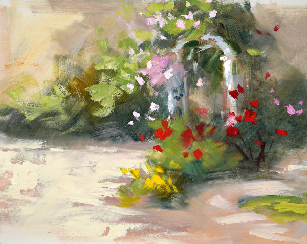 Rose Trellis III by Julie Gilbert Pollard