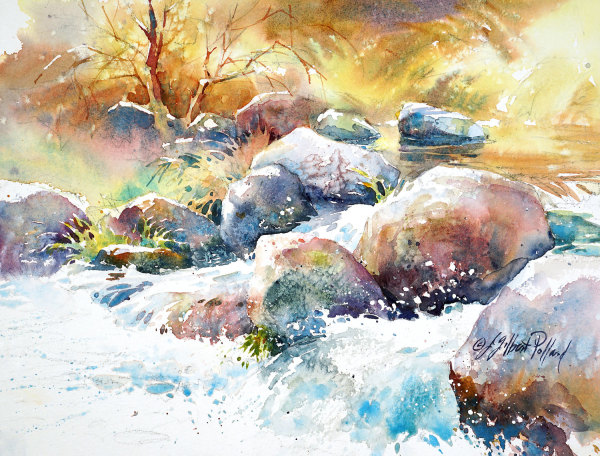 Oak Creek at Briar Patch XVII by Julie Gilbert Pollard