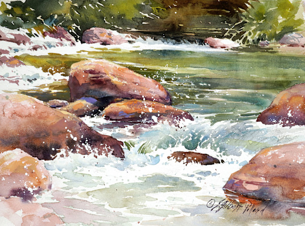 Oak Creek at L'Auberge by Julie Gilbert Pollard