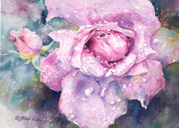 Raindrops on Roses by Julie Gilbert Pollard