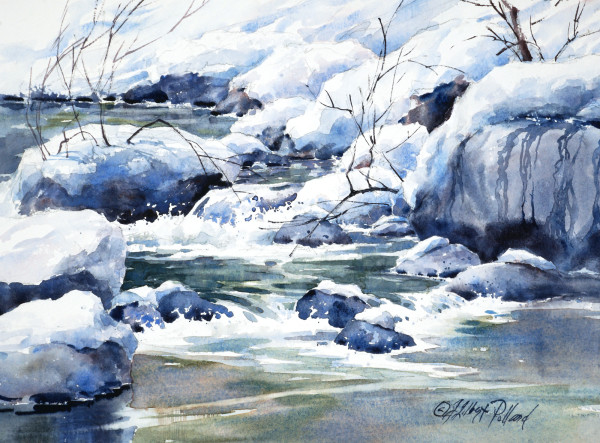Frosty Oak Creek by Julie Gilbert Pollard