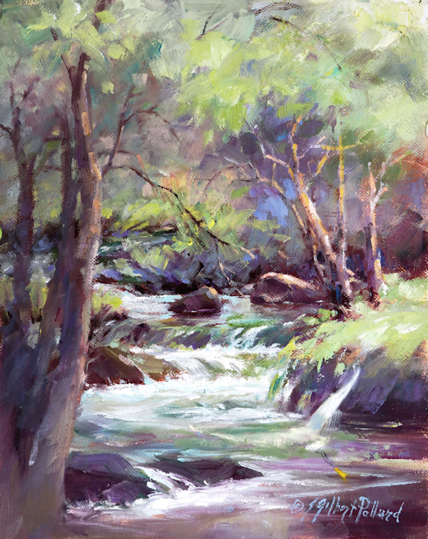 Snowy Glider - Oak Creek at Briar Patch XXVIII by Julie Gilbert Pollard, Image 3.