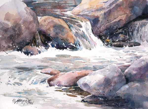 Mountain Stream - Lefthand Creek, Buckingham Park, CO IV by Julie Gilbert Pollard