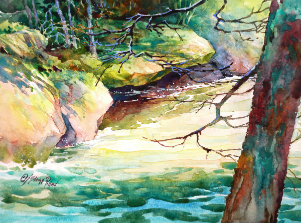 Hidden Cove, Madeline Island (Big Bay Park Shoreline) by Julie Gilbert Pollard