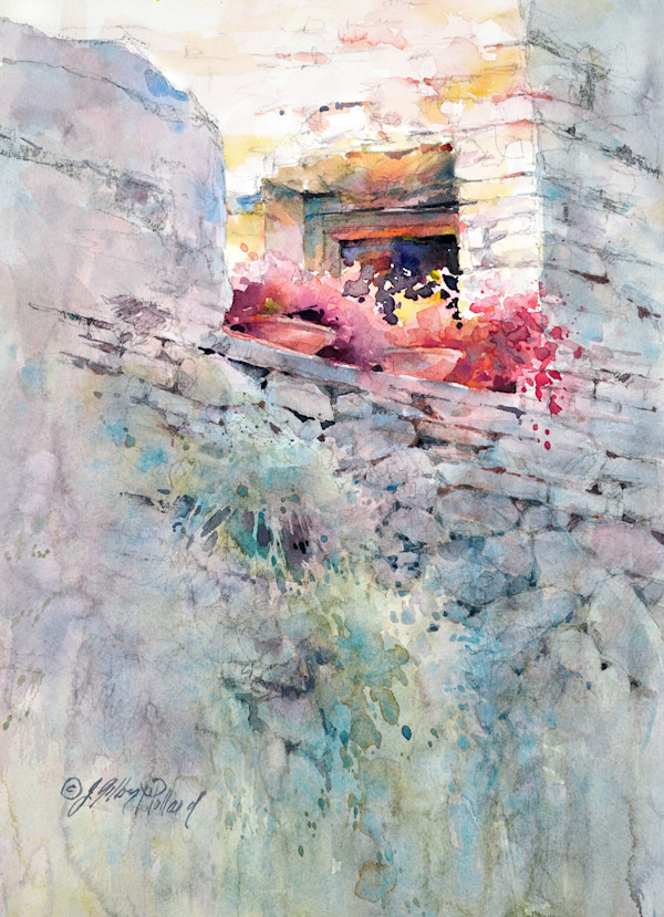 Whispers of Time - Perugia Window I by Julie Gilbert Pollard