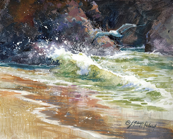Splashing Crashing Waves - Port Orford, Oregon Coast II by Julie Gilbert Pollard, Image 7.