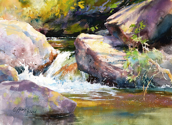 Stream Along Wolf Creek Pass by Julie Gilbert Pollard