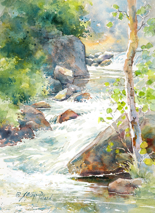 Lone Aspen - Eagle Creek by Julie Gilbert Pollard