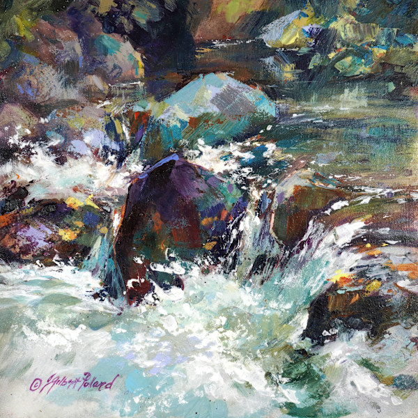 Water Dance - Oak Creek at Briar Patch XLII by Julie Gilbert Pollard