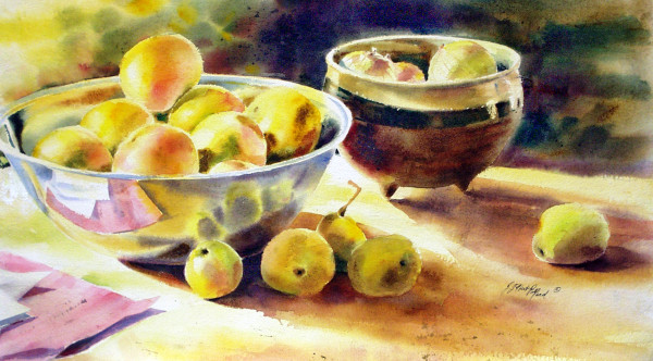 Grapefruit, Pears & Onions by Julie Gilbert Pollard