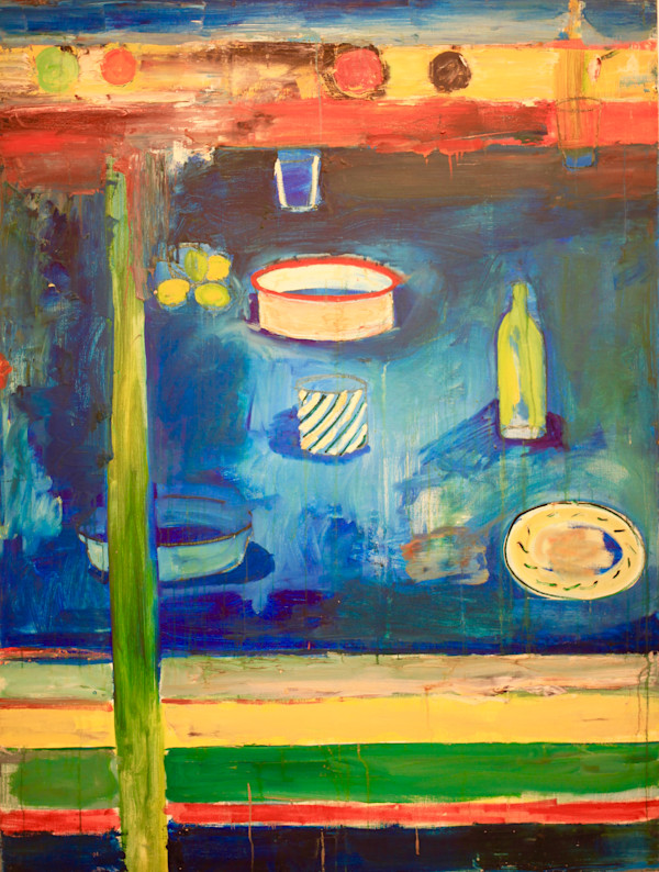 Blue Table by Tom Goldenberg Studio LLC