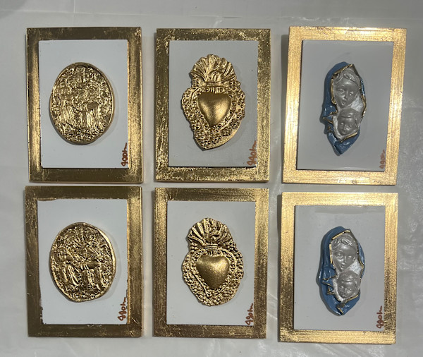 Ass’t Intaglios on Plaster Wall Plaque