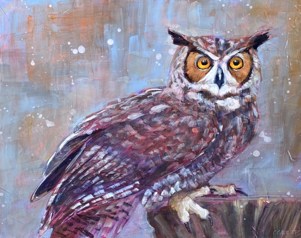 Great Horned Owl by Connie Geerts