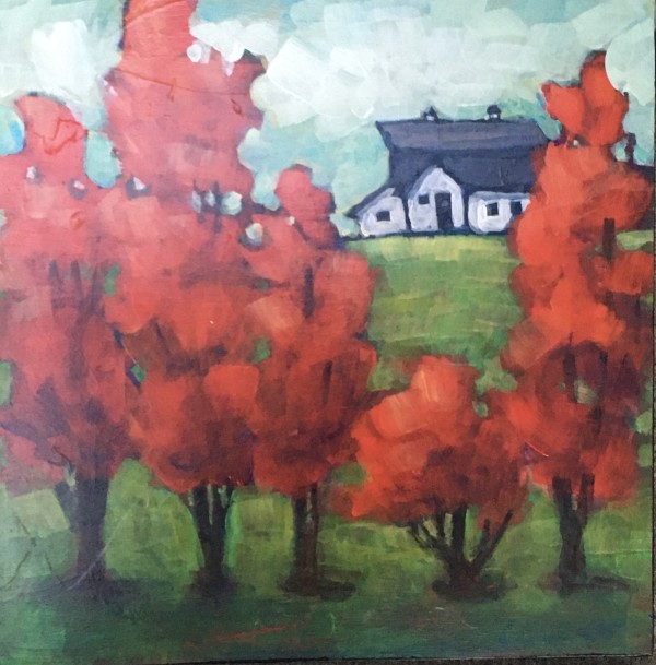 Red Windbreak by Connie Geerts