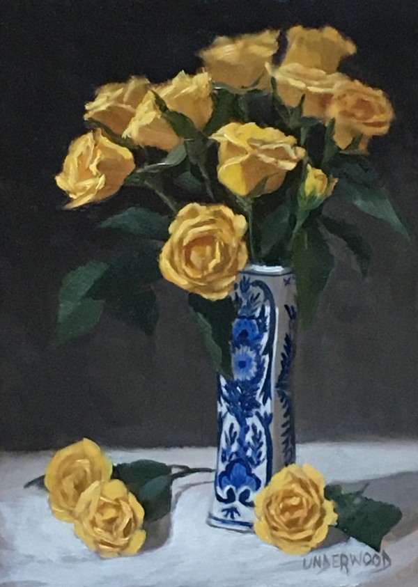 Cottage Roses by Tina Underwood