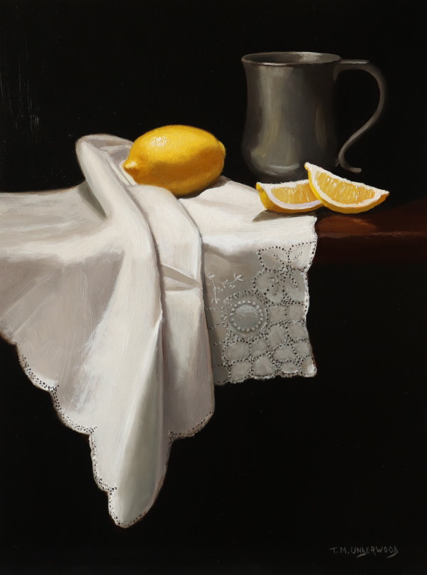 Lemons and Napkin by Tina Underwood