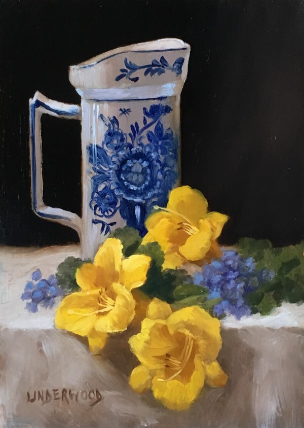 Lilies and Delft by Tina Underwood
