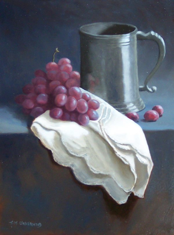 Tankard & Grapes by Tina Underwood