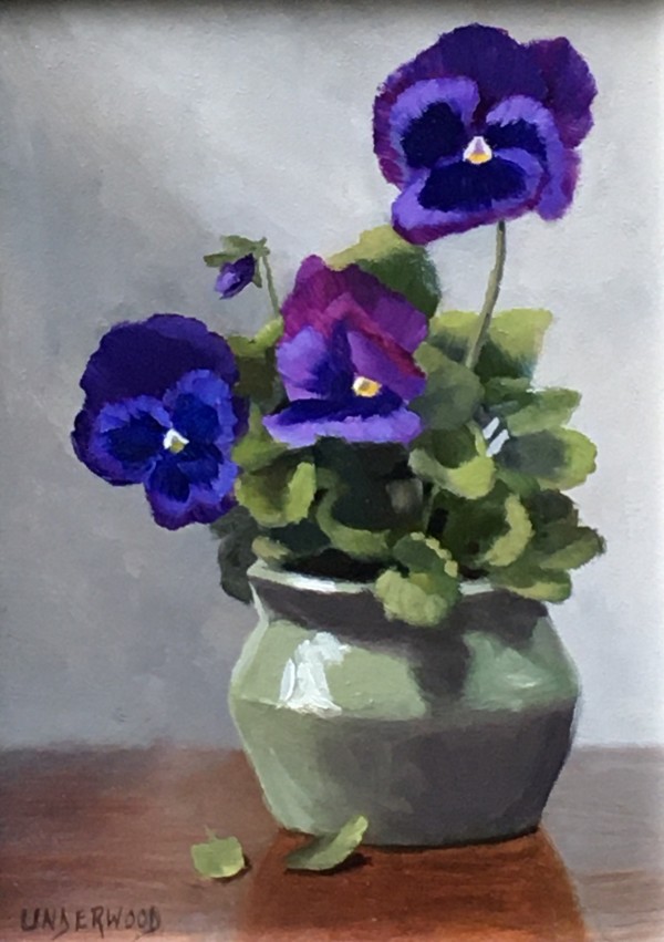 Purple Pansies