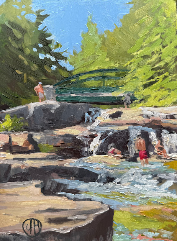 Afternoon at the falls by Christy Hughes, Image 1.