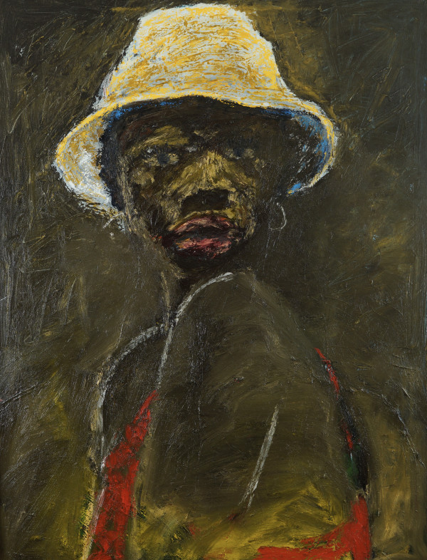 gaze in ochre by Temi Wynston Edun