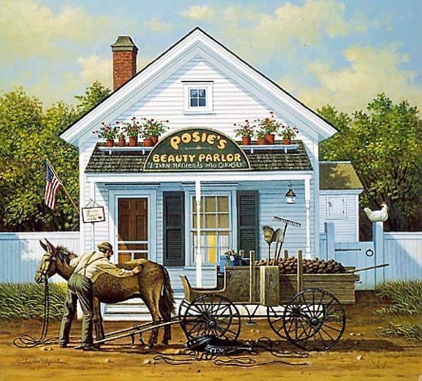 Beauty and the Beast by Charles Wysocki, Image 1.