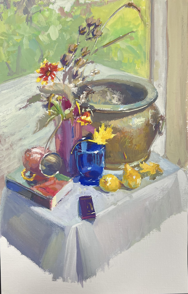 Crock Still Life in Window by Tricia Ratliff, Image 1.