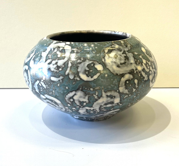 Raku Fired Soluble Metal Salts #13 by Scott Stockdale, Image 1.