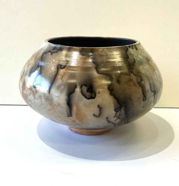 Raku Fired Soluble Metal Salts #7 by Scott Stockdale, Image 1.